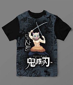Camiseta 3D - Demon Slayer - Inosuke