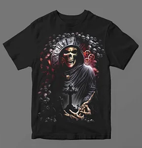 Camiseta - Caveira Tempo