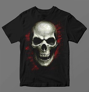 Camiseta - Caveira Pentagrama