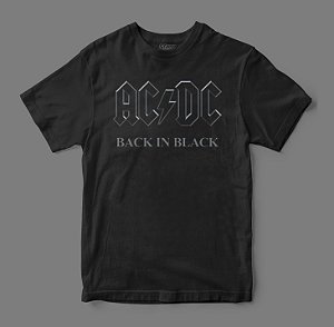 Camiseta Oficial - AC/DC - Back in Black