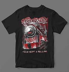 Camiseta - Aerosmith - Train Kept a Rollin