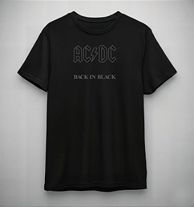 Camiseta Oficial - AC/DC - Back in Black