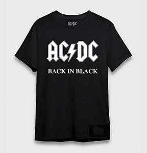 Camiseta Oficial - AC/DC - Back in Black