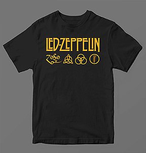 Camiseta led Zeppelin - logo