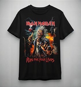 Camiseta Iron Maiden - Run For Your Lives tour 2026