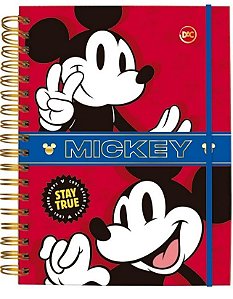 Caderno Smart Universitário Mickey Mouse c/ 80 Folhas e Folhas Coloridas 200x275mm | DAC