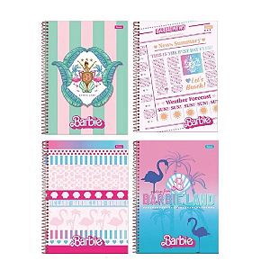 Caderno Universitário Barbie Movie 10 Matérias Foroni