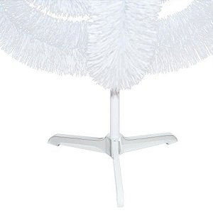 árvore  de natal Branca 150cm 33 Galhos Natal
