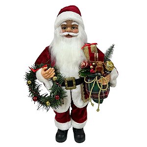 papai noel tradicional variados 60cm