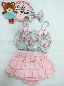 calcinha bunda ria e top