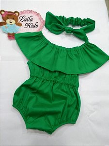 Romper Para Bebe E Tiara