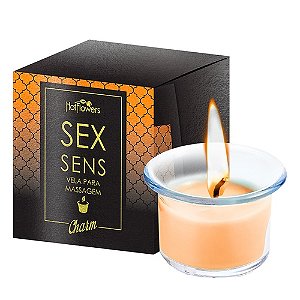 Vela com aroma adocicado e afrodisíaco