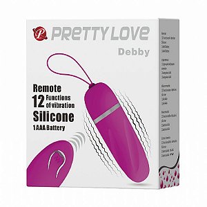 Bullet de Controle Remoto - Pretty Love Debby - 12 Vibrações