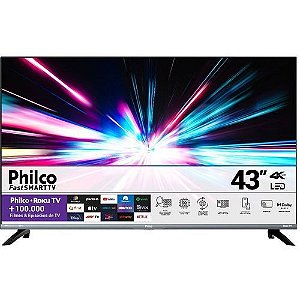 Smart TV Philco 43" Roku TV UHD 4K