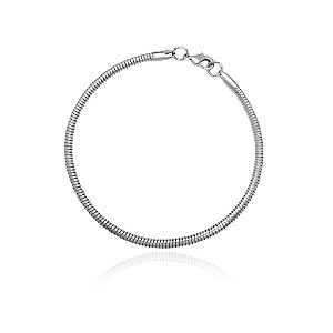 Pulseira berloque com fecho lagosta de aço.