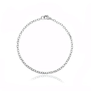 Pulseira elo finos de aço