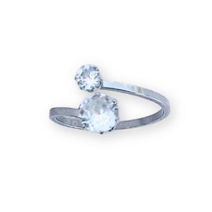 Anel regulável com zirconias de aço inox