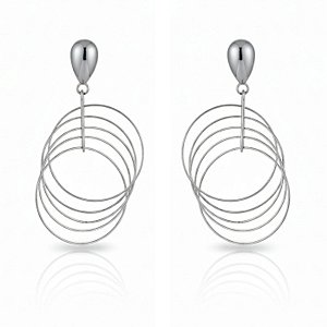 Brinco Circuloos de aço inox