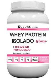 Whey Protein Isolado Woman com Colágeno Hidrolisado  900g - Zero Lactose e Zero Glúten  - Proteínas e Aminoácidos, Cuidados com a Pele, Cabelos e Unhas