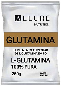 L-Glutamina 100% Pura Importada 250g e 500g - Allure Nutrition