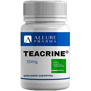 TeaCrine® 50mg  60 Cápsulas  Aumento da Energia Física e Mental Foco Raciocínio	Autêntico Galena