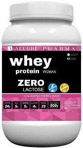 WHEY ZERO LACTOSE Zero Glúten e Colágeno Hidrolisado - Whey for Woman 900g - Proteínas e Aminoácidos, Cuidados com a Pele, Cabelos e Unhas