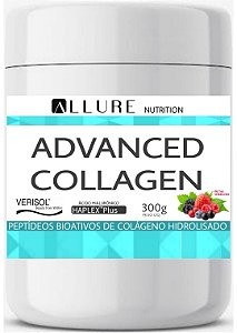 Advanced Collagen® Colágeno Hidrolisado Verisol + Ácido Hialurônico Haplex®Plus + Biotina + Multivitamínico 300g Peptídeos Bioativos de Colágeno Hidrolisado de Peso Molecular Médio 2kDa