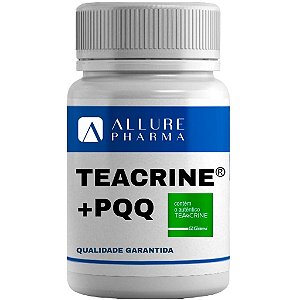 TeaCrine® 100mg + PQQ 10mg  - Foco, Raciocínio e Vitamina Anti Envelhecimento