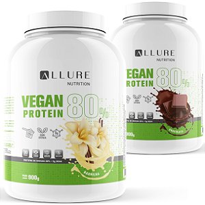 Combo 2 Proteína Vegana 100% Vegan Protein 900g potes