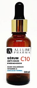 Sérum C10 Anti-Idade Preenchedor - 30ml. Ácido Hialurônico + Vitamina C + Água Termal
