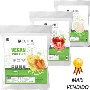 Combo 3 Proteína Vegana 100% Vegan Protein 900g