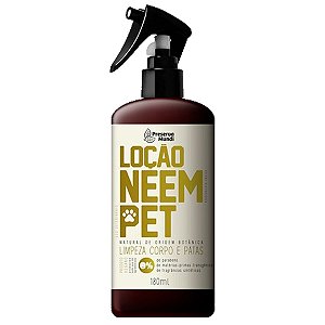 Loção Cachorro Higiene Patas Natural Neem Pet Preserva Mundi