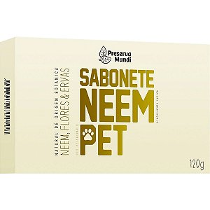 Sabonete Cachorro Repelente Natural Neem Pet Preserva Mundi