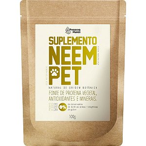 Suplemento Cachorro Natural em Pó Neem Pet Antioxidante