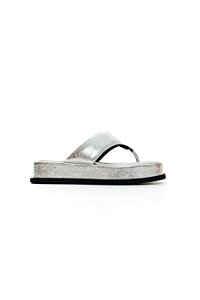 NEW BÚZIOS - CHINELO FLATFORM FEMININO PRATA
