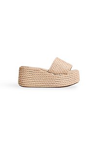 SHANTI - TAMANCO FEMININO PLATAFORMA CORDA NUDE