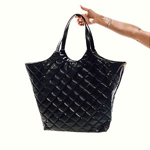 DADA - BOLSA FEMININA SACO MATELASSÊ PRETA