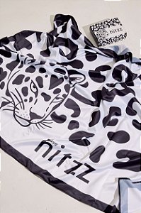 FELINAS - CANGA FEMININA ESTAMPADA BRANCO E PRETO