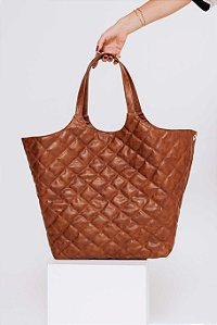 DADA - BOLSA FEMININA SACO METALASÊ CARAMELO