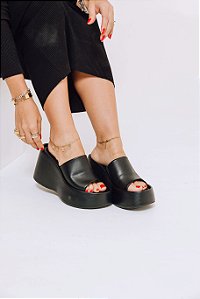 BETANI - TAMANCO FEMININO PLATAFORMA PRETO