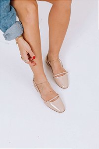 MARIA FLOR  - SLINGBACK FEMININO FIVELA NUDE