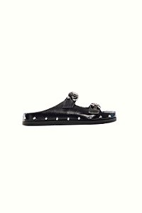 PANTERA - FLATFORM BIRKEN FEMININA FIVELAS PRETO