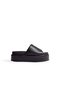 FIFI - TAMANCO PLATAFORMA FEMININO TIRA ACOLCHOADA PRETO