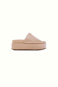 EXPRESSO CAPUCCINO - TAMANCO FEMININO FLATFORM TIRA ACOLCHOADA BEGE