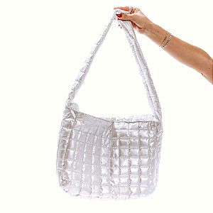 TITI - BOLSA FEMININA MATELASSÊ PRATA