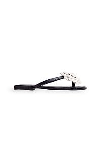 FLORA - RASTEIRA FEMININA FLOR PRETO E BRANCO