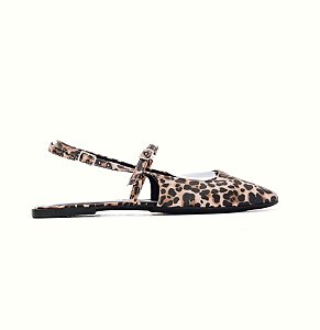 MARIA ISABEL - SAPATILHA SLINGBACK FEMININO ANIMAL PRINT