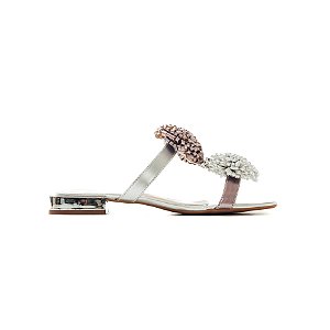 DESIRÉ - RASTEIRA FEMININA PRATA C/ ROSE