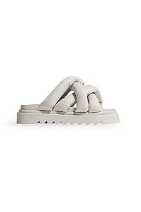 LOLI - PAPETE ANATÔMICA FEMININA PUFFER OFF WHITE