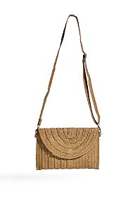 DUNA - BOLSA FEMININA 2 EM 1 PALHA CAMEL